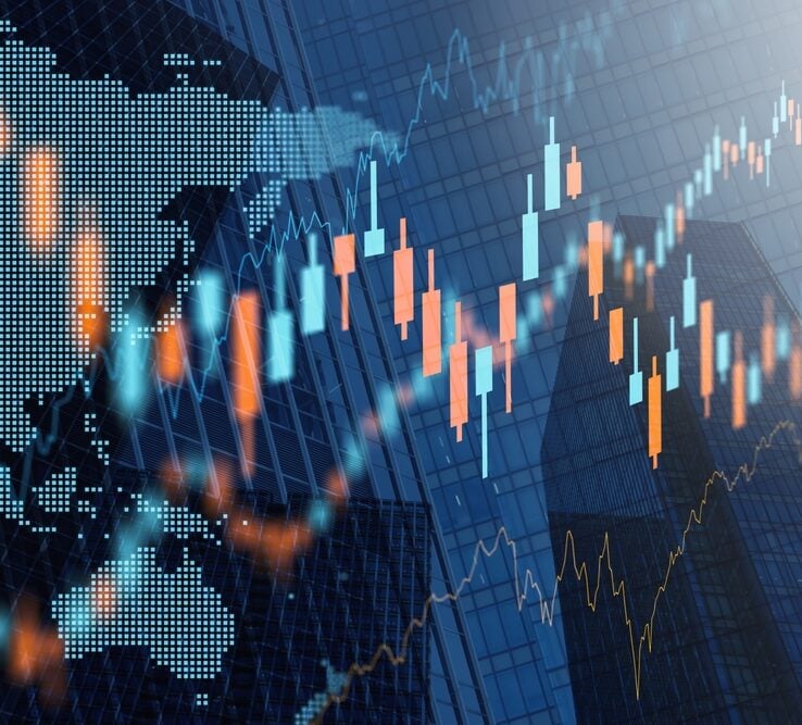 Abstract image representing stock market activity
